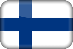 Flagge von Finnland - 3D