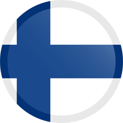 Flagge von Finnland - Knopf Runde