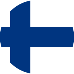 Vlag van Finland - Rond