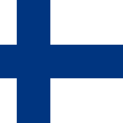 Flagge von Finnland - Quadrat