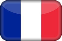 Flagge von Frankreich - 3D