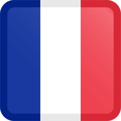 Vlag van Frankrijk - Knop Vierkant