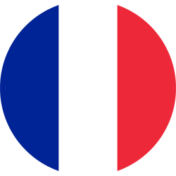 Flagge von Frankreich - Kreis