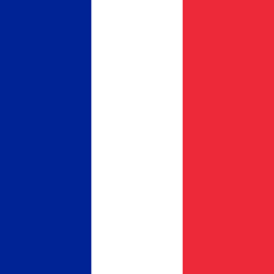 Vlag van Frankrijk - Vierkant