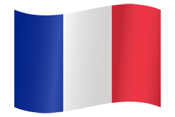 Flagge von Frankreich - Winken