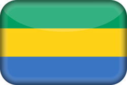Vlag van Gabon - 3D