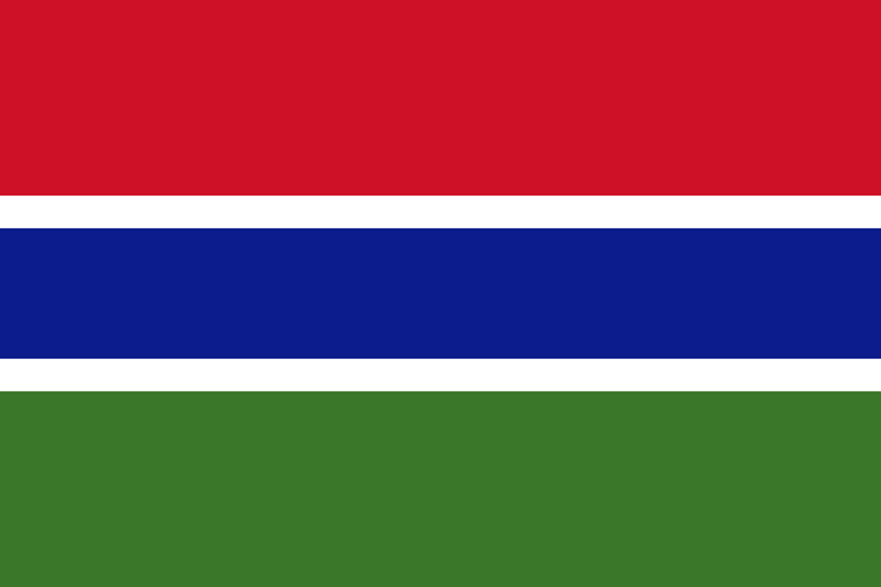 Gambia Flagge Paket