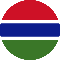 Vlag van Gambia - Rond