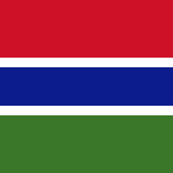 Gambia vlag vector