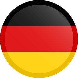 Drapeau de l'Allemagne - Bouton Rond