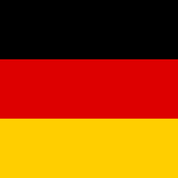 Flagge von Deutschland - Quadrat