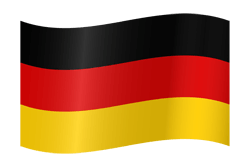Flagge von Deutschland - Winken