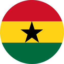 Drapeau du Ghana - Rond