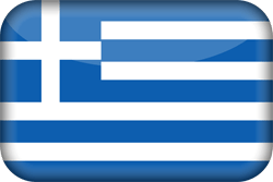 Flagge von Griechenland - 3D