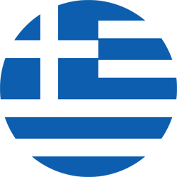 Vlag van Griekenland - Rond
