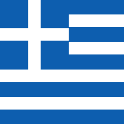 Vlag van Griekenland - Vierkant