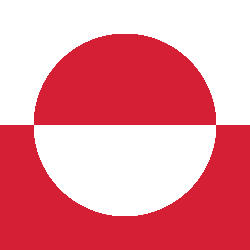Greenland flag vector