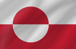 Flagge von Grönland - Welle