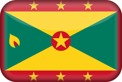 Flagge von Grenada - 3D