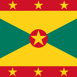 Flagge von Grenada - Quadrat