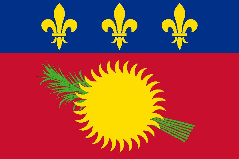 Guadeloupe Flagge Paket
