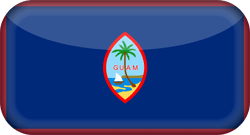 Flagge von Guam - 3D