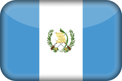 Flagge von Guatemala - 3D
