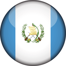 Flagge von Guatemala - 3D Runde