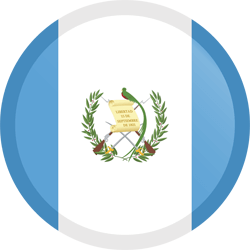 Flagge von Guatemala - Knopf Runde