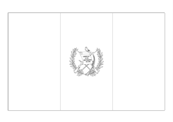 Flagge von Guatemala - A4