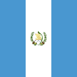 Flagge von Guatemala - Quadrat