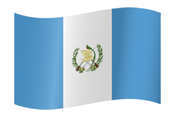 Flagge von Guatemala - Winken