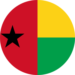 Drapeau de la Guinée-Bissau - Rond