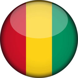 Drapeau de la Guinée équatoriale - 3D Rond