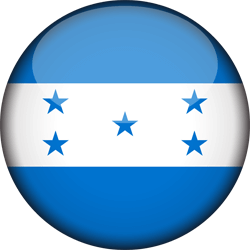 Flagge von Honduras - 3D Runde