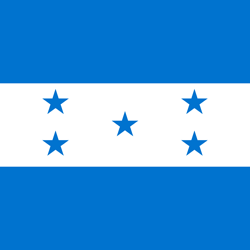 Vlag van Honduras - Vierkant