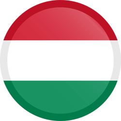 Flagge von Ungarn - Knopf Runde