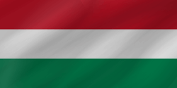 Flagge von Ungarn - Welle