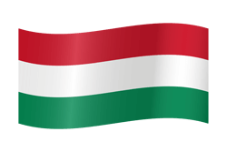 Vlag van Hongarije - Golvend