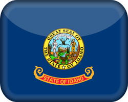 Flagge von Idaho - 3D