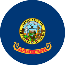 Flag of Idaho - Round