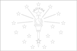 Flagge von Indiana - A3