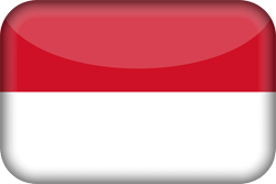 Flagge von Indonesien - 3D