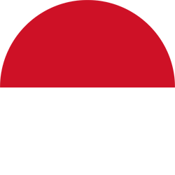 Drapeau de l'Indonésie - Rond