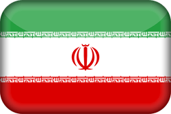 Flagge von Iran - 3D