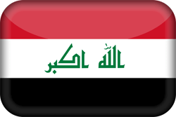 Flagge des Irak - 3D