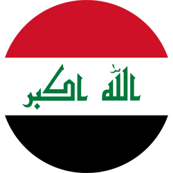 Drapeau de l'Iraq - Rond