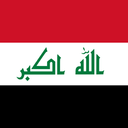 Drapeau de l'Iraq - Carré