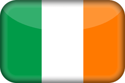 Flagge von Irland - 3D