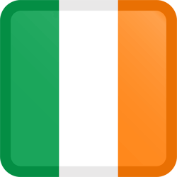 Flag of Ireland - Button Square